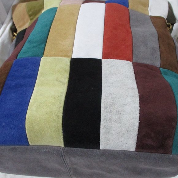 CELINE LARGE HOBO MULTICOLOR RAINBOW Bag Purse Patchwork NEW - Picture 4 of 16